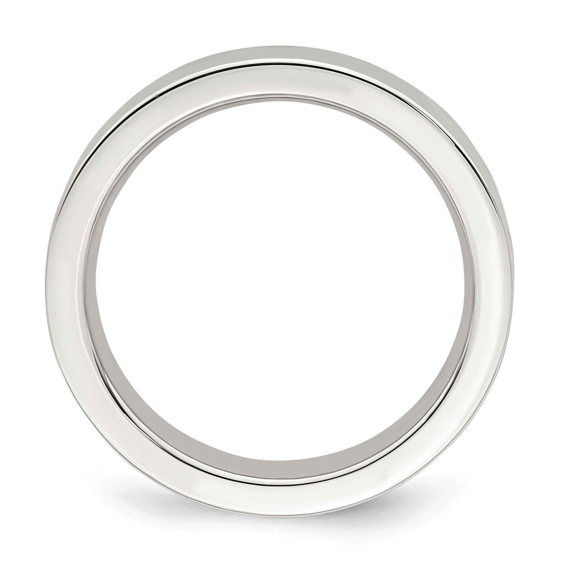 Sterling Silver 4mm Comfort Fit Flat Size 13.5 Band