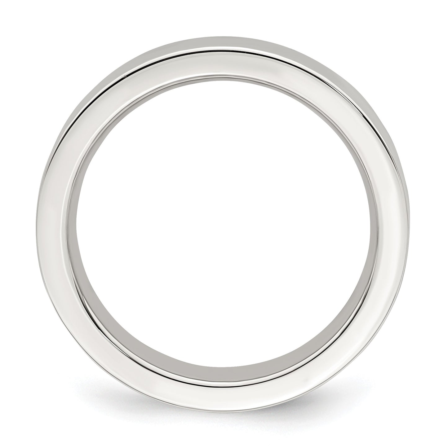 Sterling Silver 4mm Comfort Fit Flat Size 9.5 Band