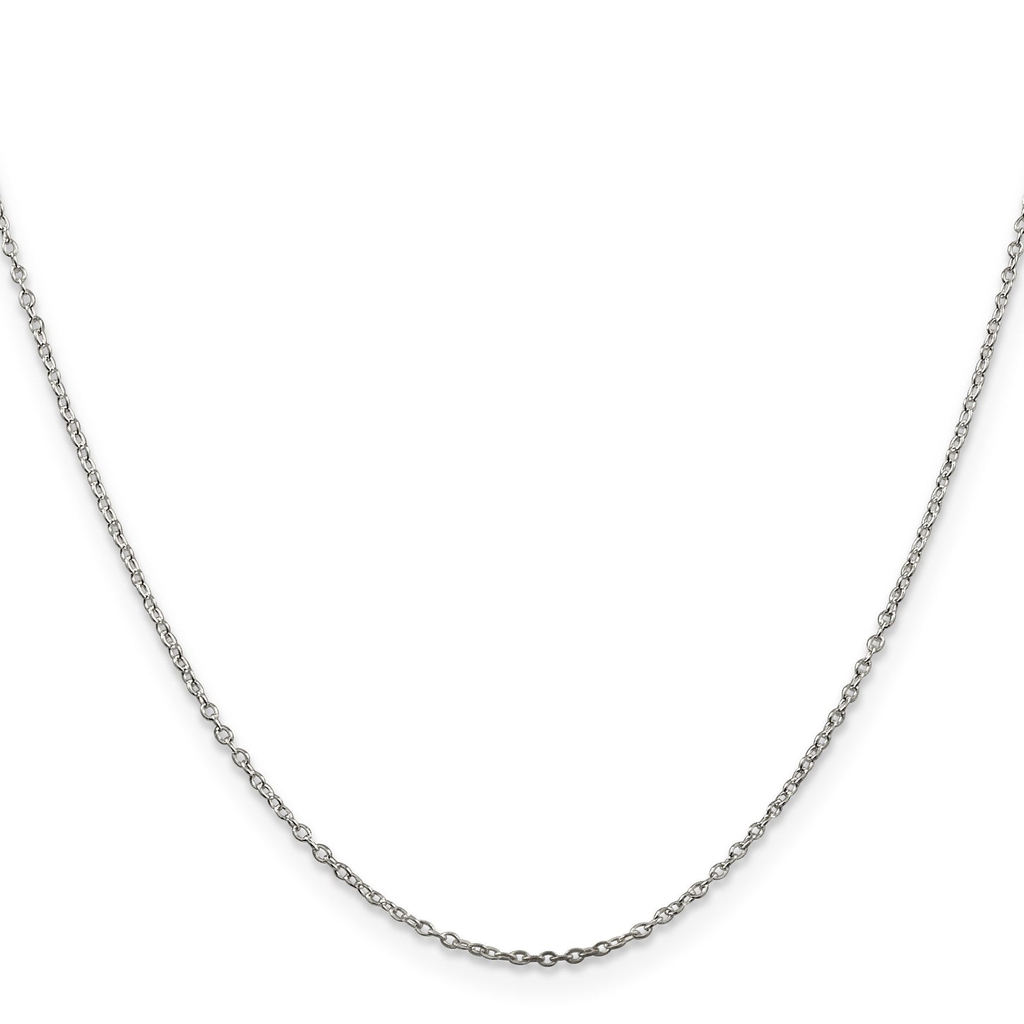 Sterling Silver 1mm Cable Chain w/4in ext.