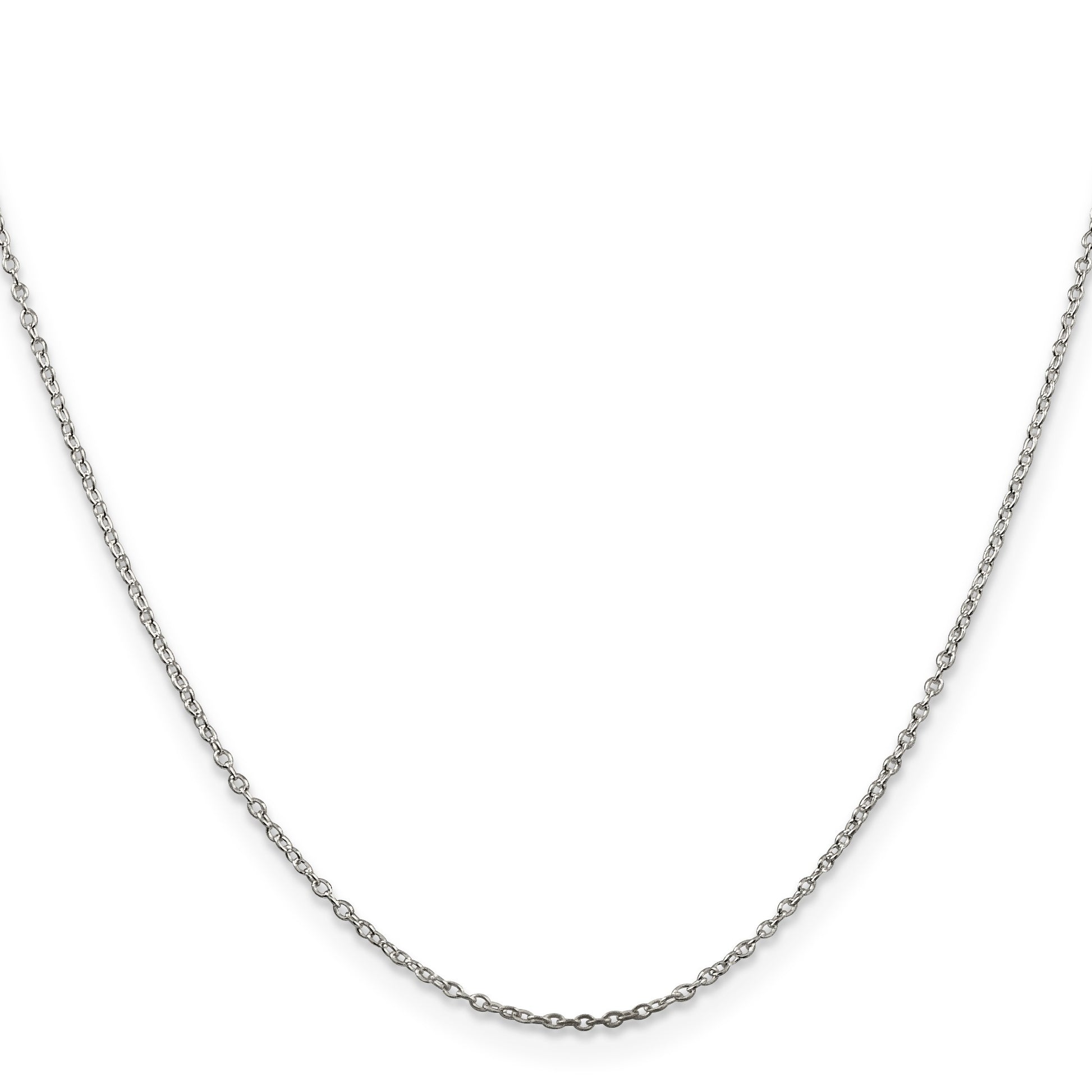 Sterling Silver 1mm Cable Chain w/4in ext.