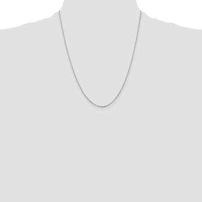 Sterling Silver 1mm Cable Chain w/4in ext.