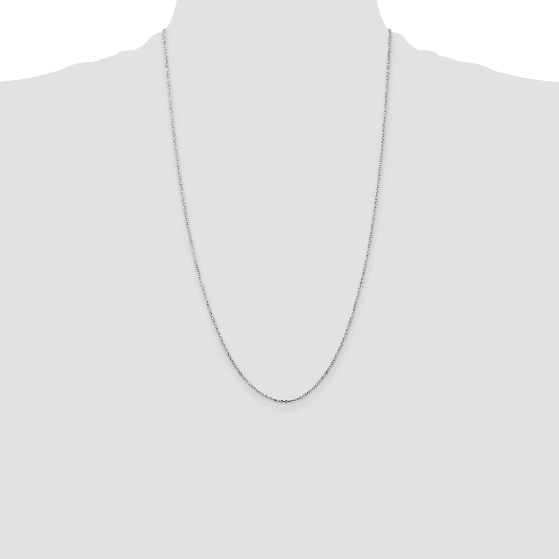 Sterling Silver 1mm Cable Chain