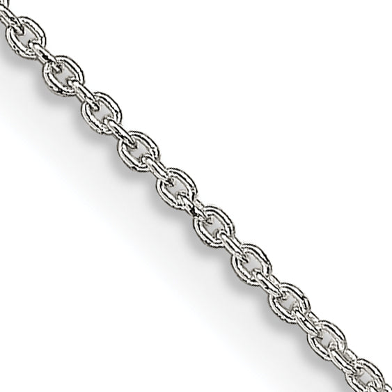 Sterling Silver 1mm Cable Chain w/2in ext.