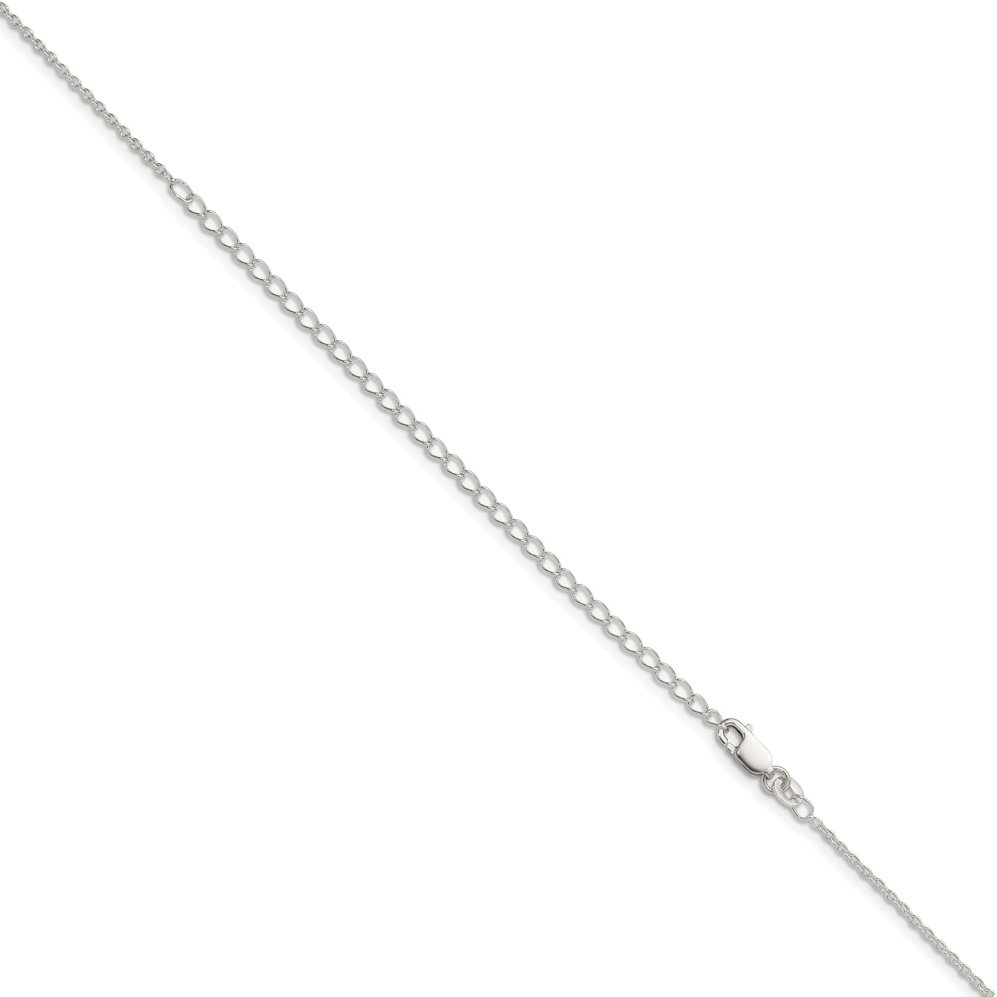Sterling Silver 1.5mm Cable Chain w/4in ext.