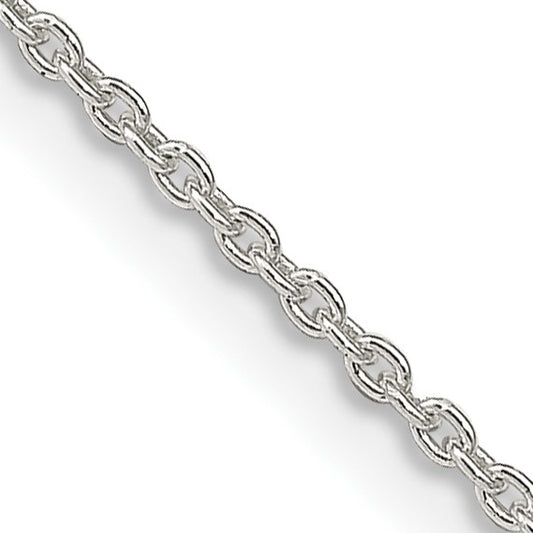 Sterling Silver 1.5mm Cable Chain w/4in ext.