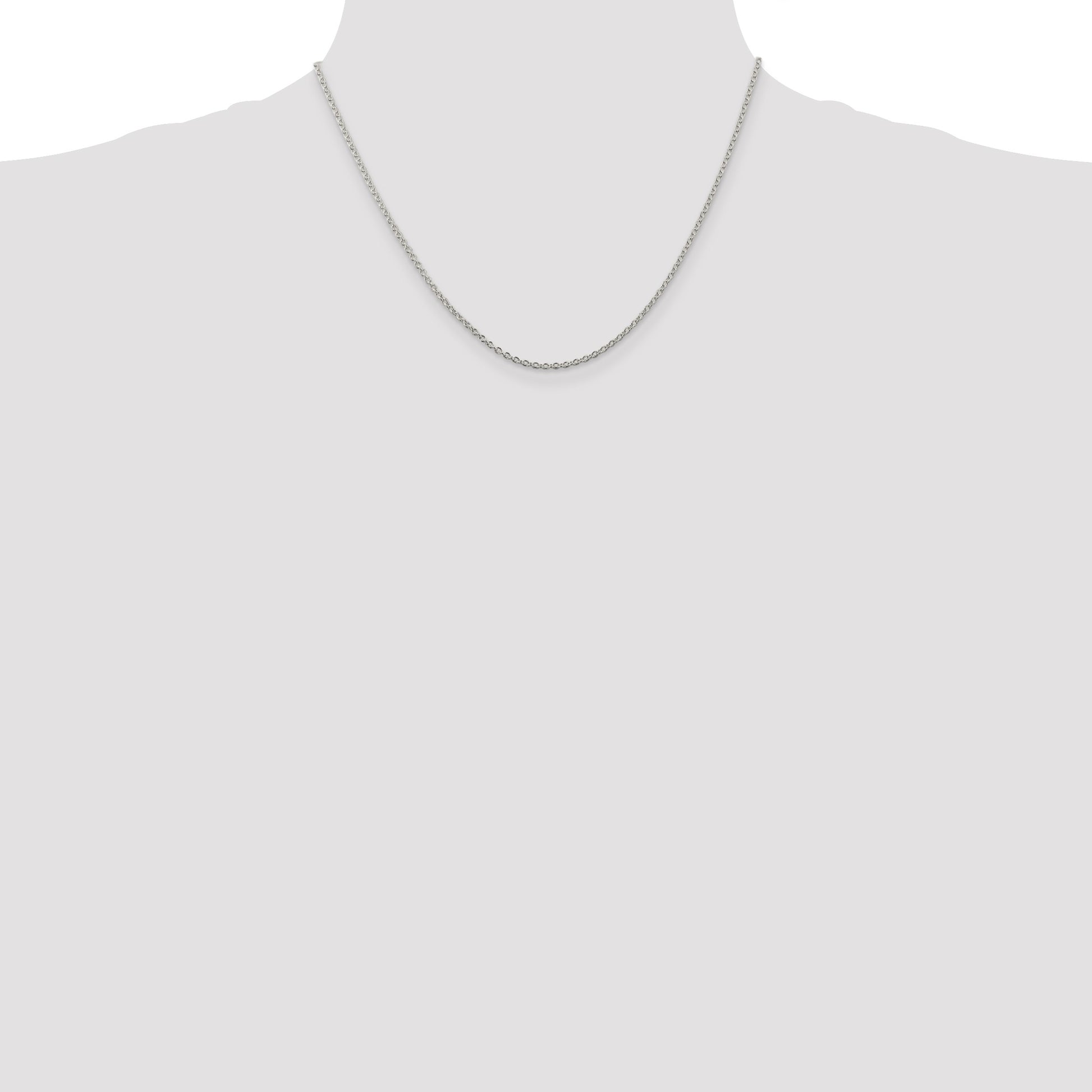 Sterling Silver 1.95mm Cable Chain