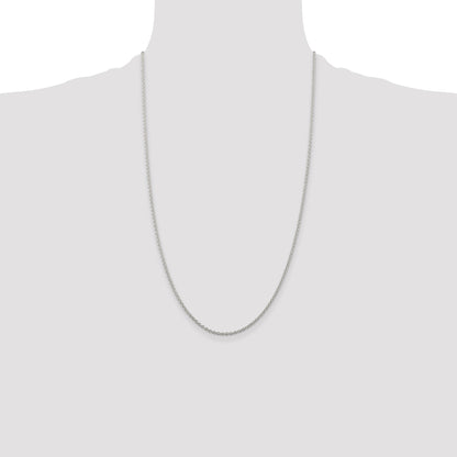 Sterling Silver 1.95mm Cable Chain