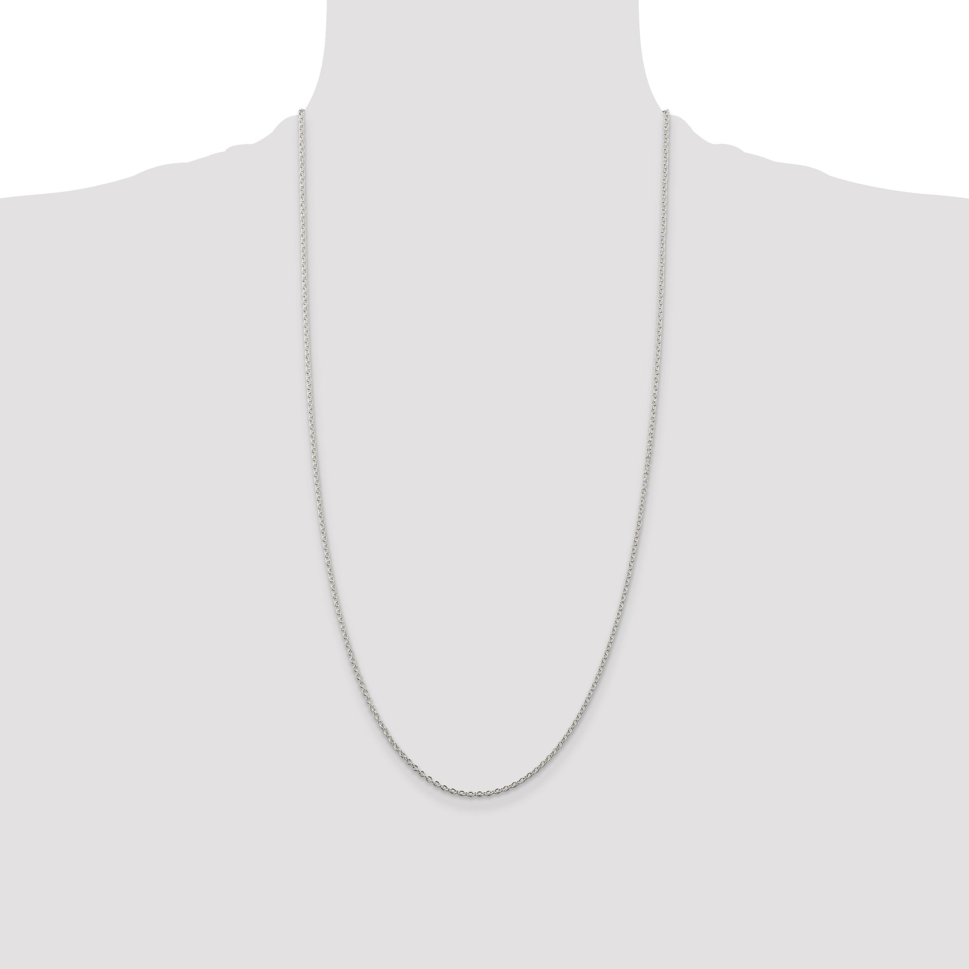 Sterling Silver 1.95mm Cable Chain