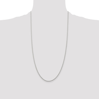Sterling Silver 1.95mm Cable Chain
