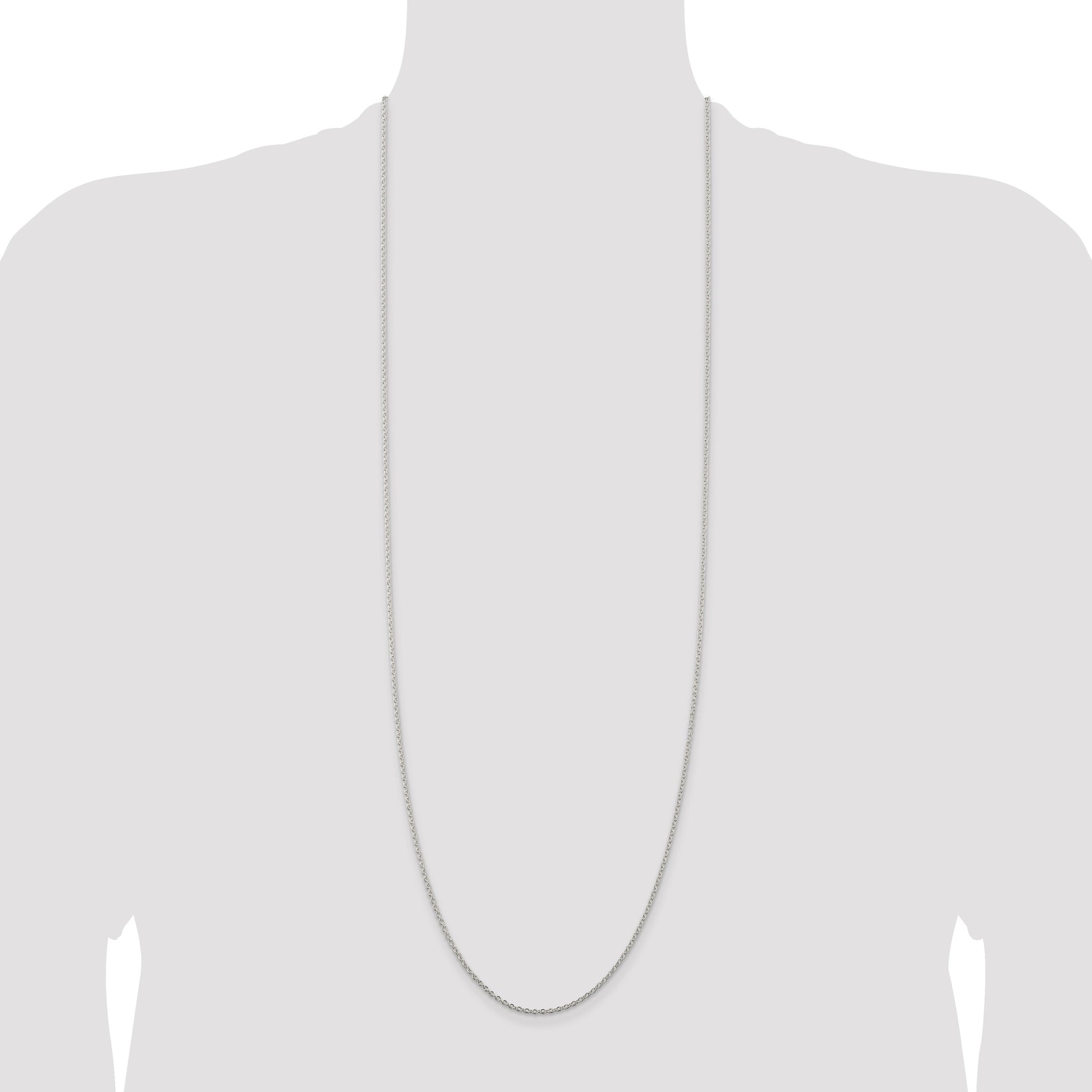 Sterling Silver 1.95mm Cable Chain