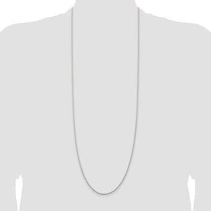 Sterling Silver Rhodium-plated 1.95mm Cable Chain