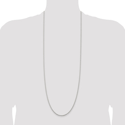 Sterling Silver 2.25mm Cable Chain