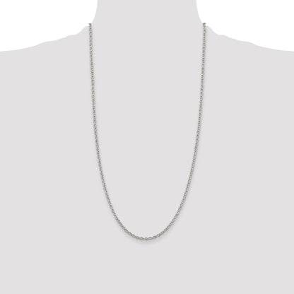 Sterling Silver 2.75mm Cable Chain