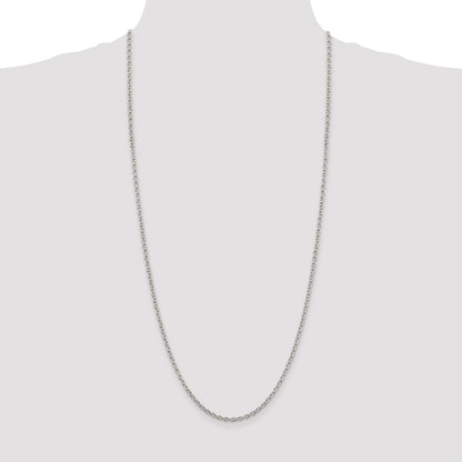Sterling Silver 2.75mm Cable Chain
