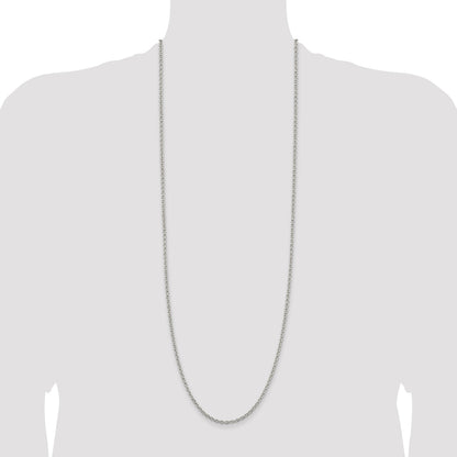 Sterling Silver 2.75mm Cable Chain