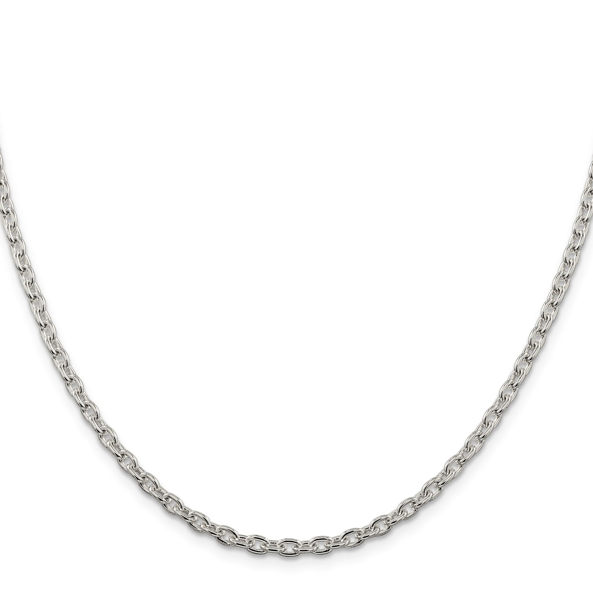 Sterling Silver 3.5mm Cable Chain
