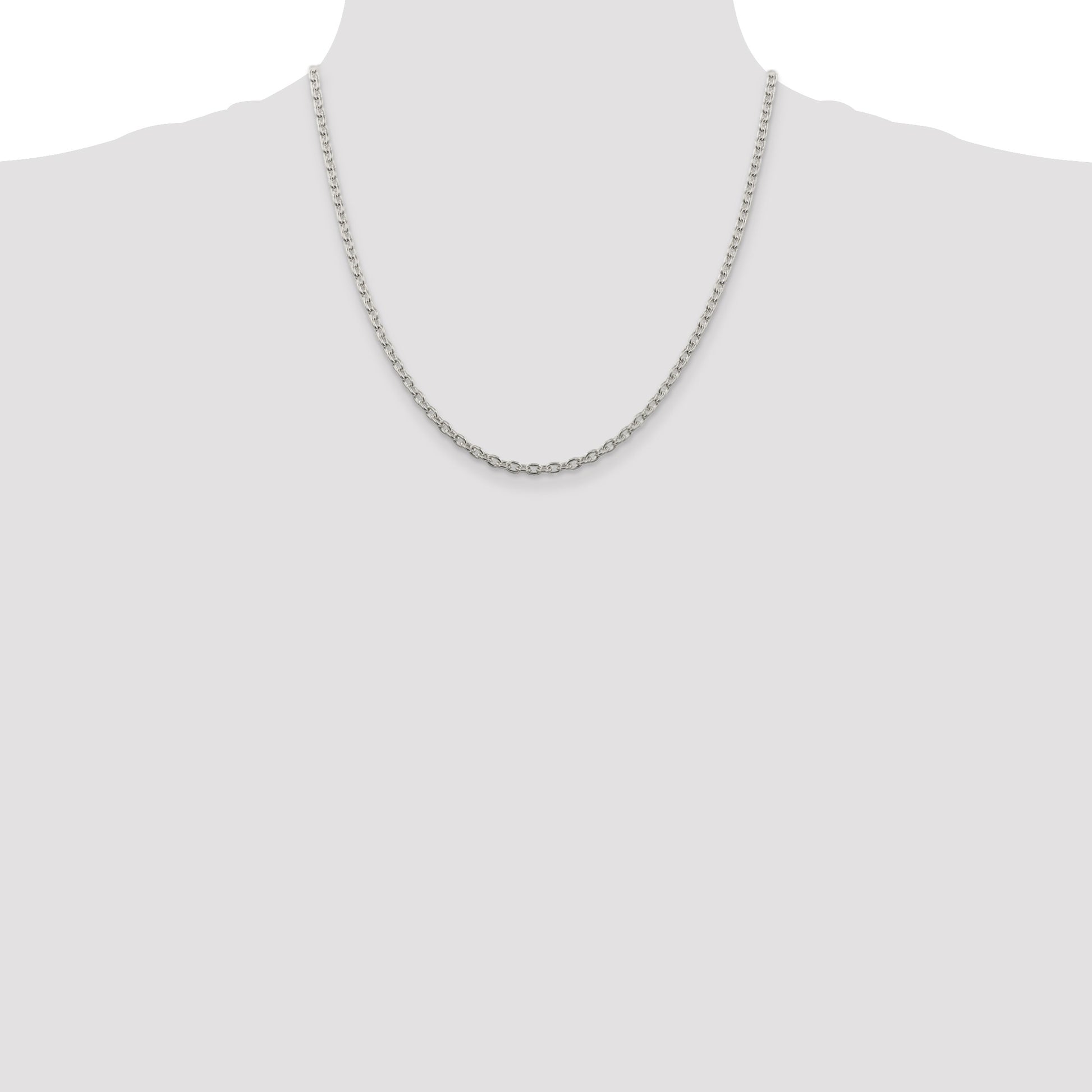 Sterling Silver 3.5mm Cable Chain