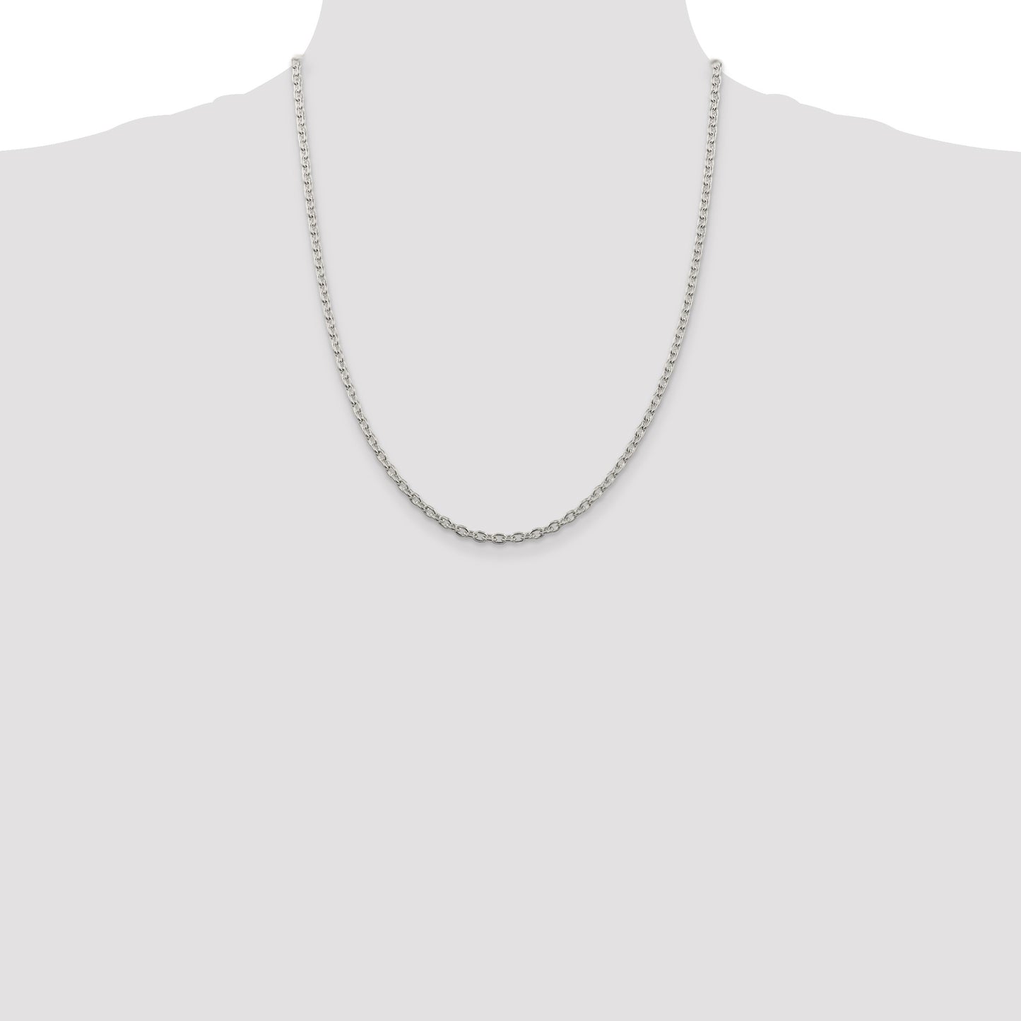 Sterling Silver 3.5mm Cable Chain