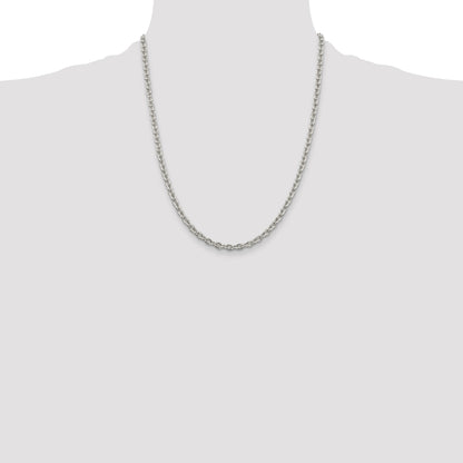 Sterling Silver 4.5mm Cable Chain