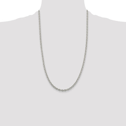 Sterling Silver 4.5mm Cable Chain