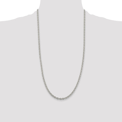 Sterling Silver 4.5mm Cable Chain