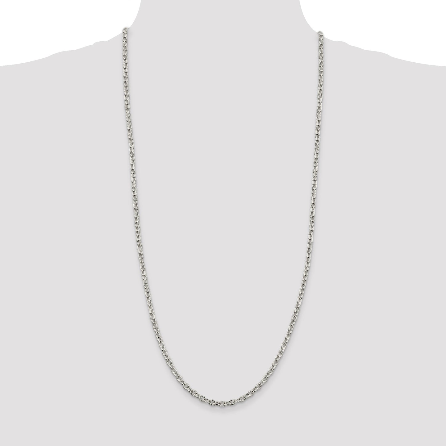 Sterling Silver 4.5mm Cable Chain