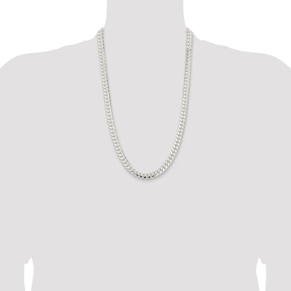 Sterling Silver 9mm Polished Domed Curb Chain
