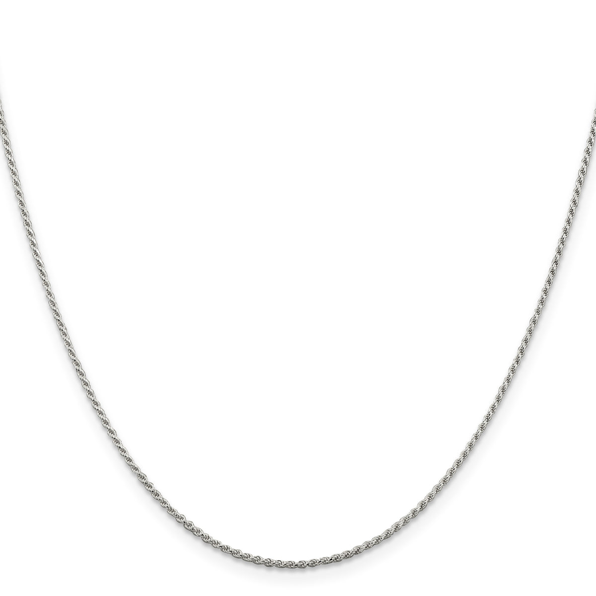 Sterling Silver 1.2mm Diamond-cut Rope Chain