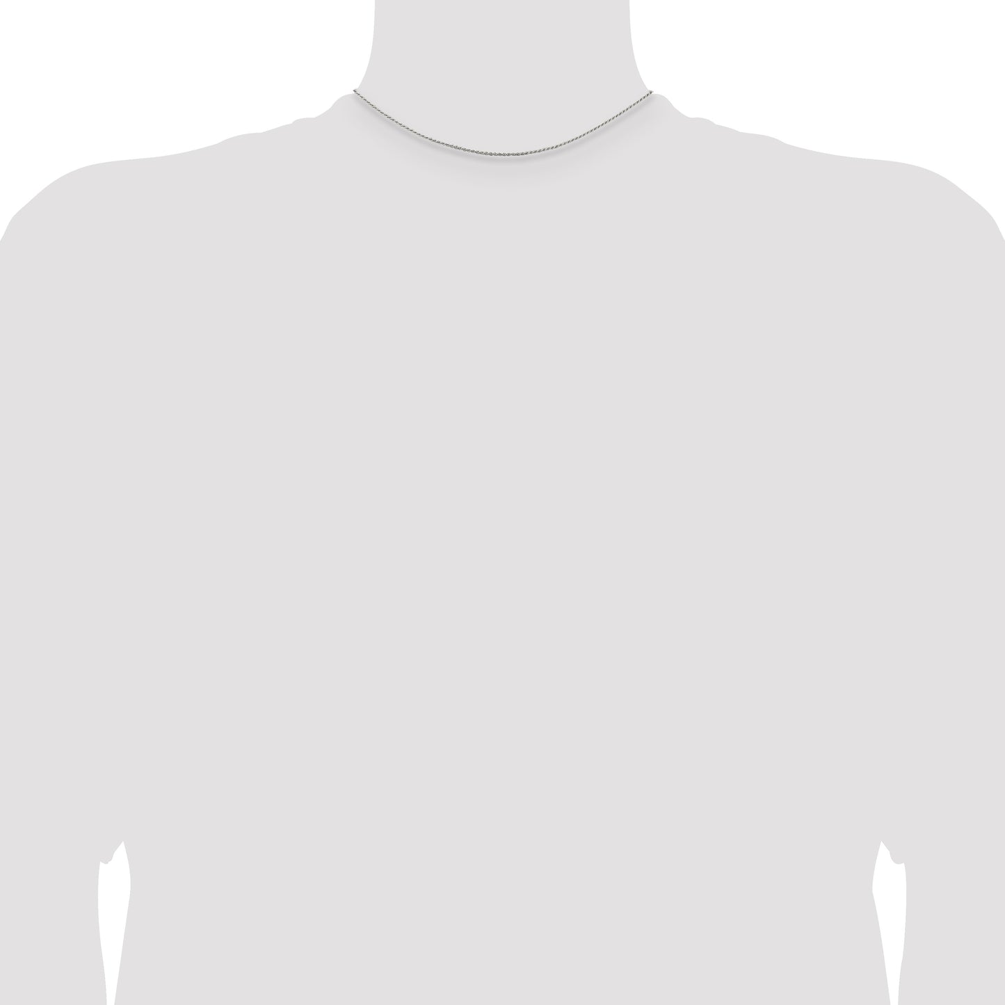 Sterling Silver 1.2mm Diamond-cut Rope Chain