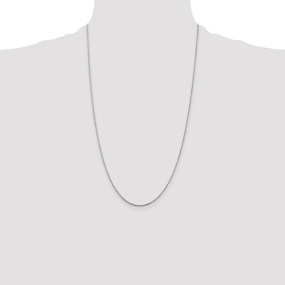 Sterling Silver 1.2mm Diamond-cut Rope Chain