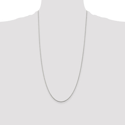 Sterling Silver 1.2mm Diamond-cut Rope Chain
