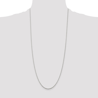 Sterling Silver 1.2mm Diamond-cut Rope Chain