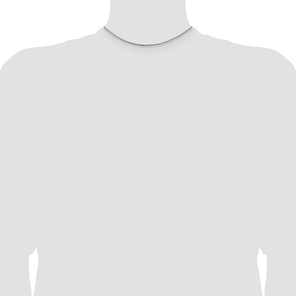 Sterling Silver 1.5mm Diamond-cut Rope Chain