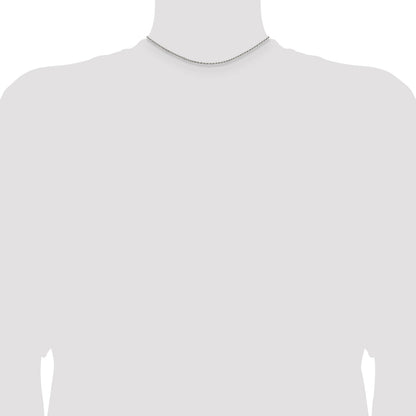 Sterling Silver 1.7mm Diamond-cut Rope Chain