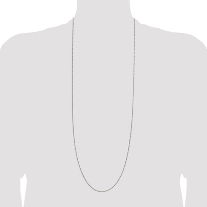 Sterling Silver 1.7mm Diamond-cut Rope Chain