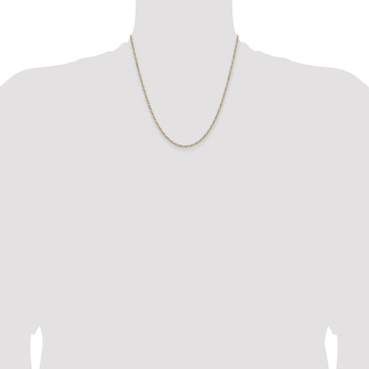 Sterling Silver And Vermeil 1.85mm Diamond-cut Rope Chain
