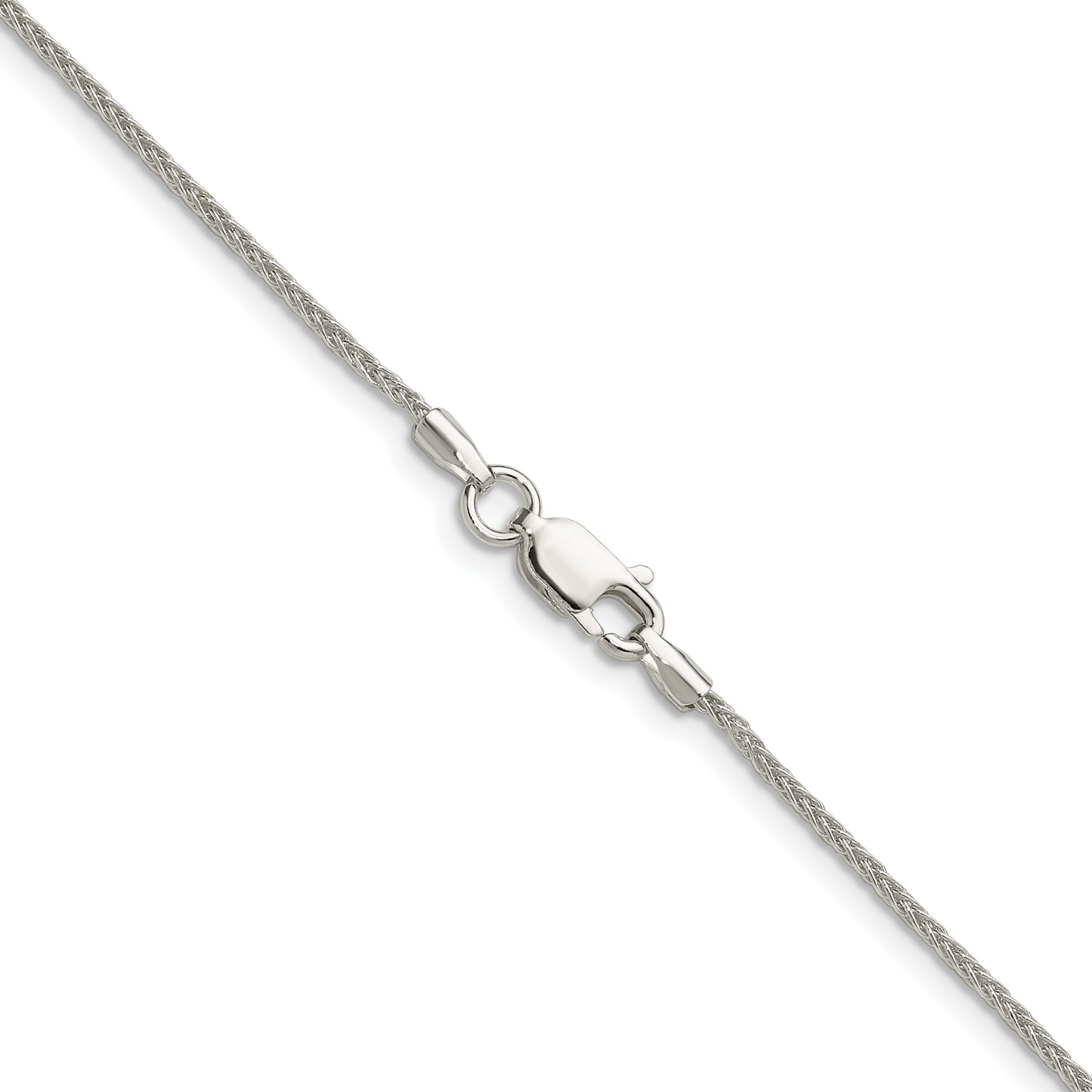 Sterling Silver 1.3mm 8 Sided D/C Double Spiga Chain