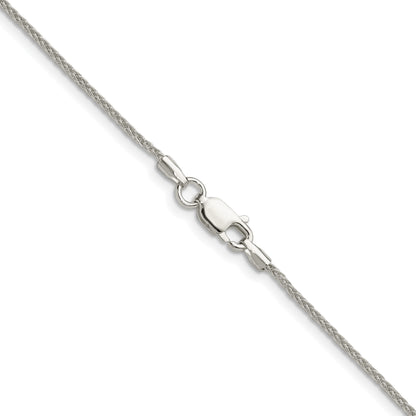 Sterling Silver 1.3mm 8 Sided D/C Double Spiga Chain
