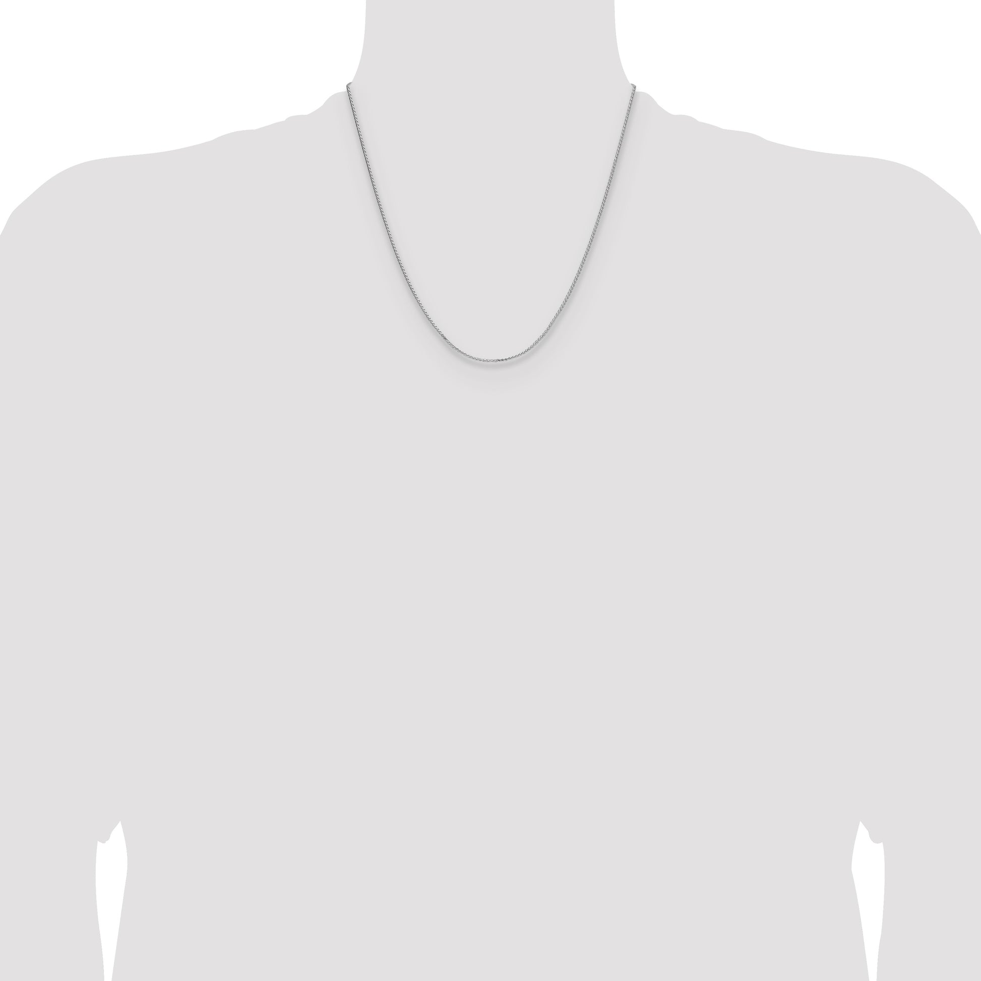 Sterling Silver 1.3mm 8 Sided D/C Double Spiga Chain
