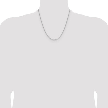 Sterling Silver 1.3mm 8 Sided D/C Double Spiga Chain