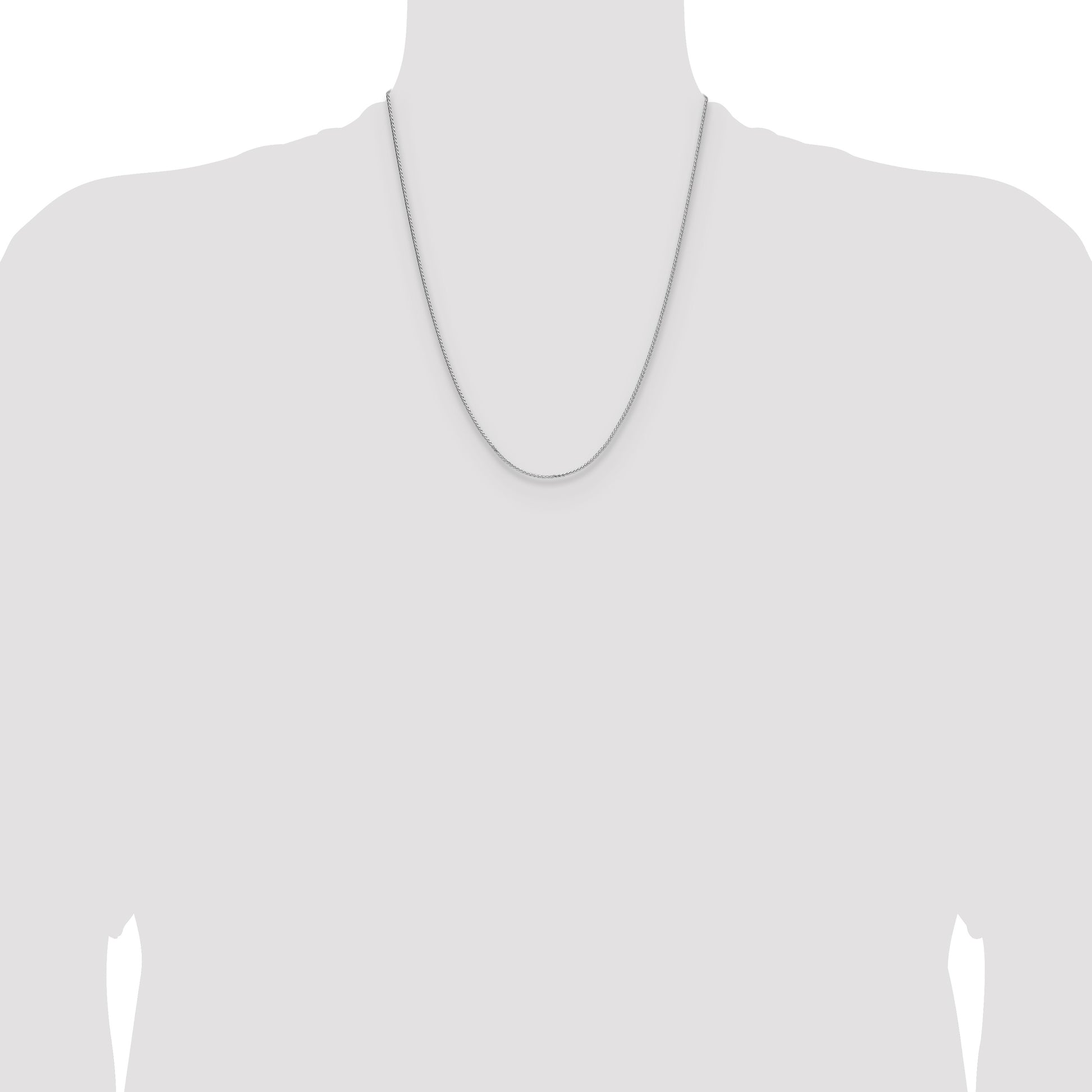 Sterling Silver 1.3mm 8 Sided D/C Double Spiga Chain