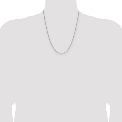 Sterling Silver 1.3mm 8 Sided D/C Double Spiga Chain
