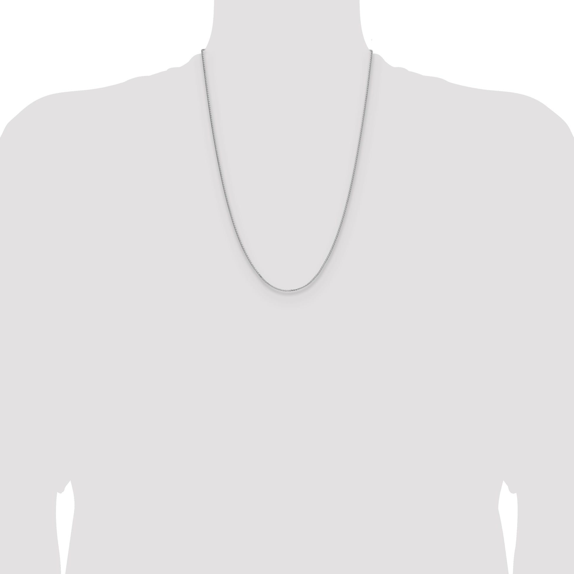 Sterling Silver 1.3mm 8 Sided D/C Double Spiga Chain