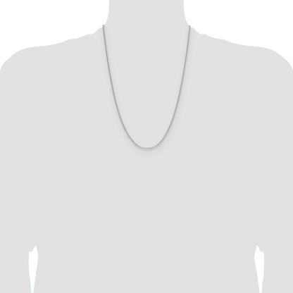 Sterling Silver 1.3mm 8 Sided D/C Double Spiga Chain