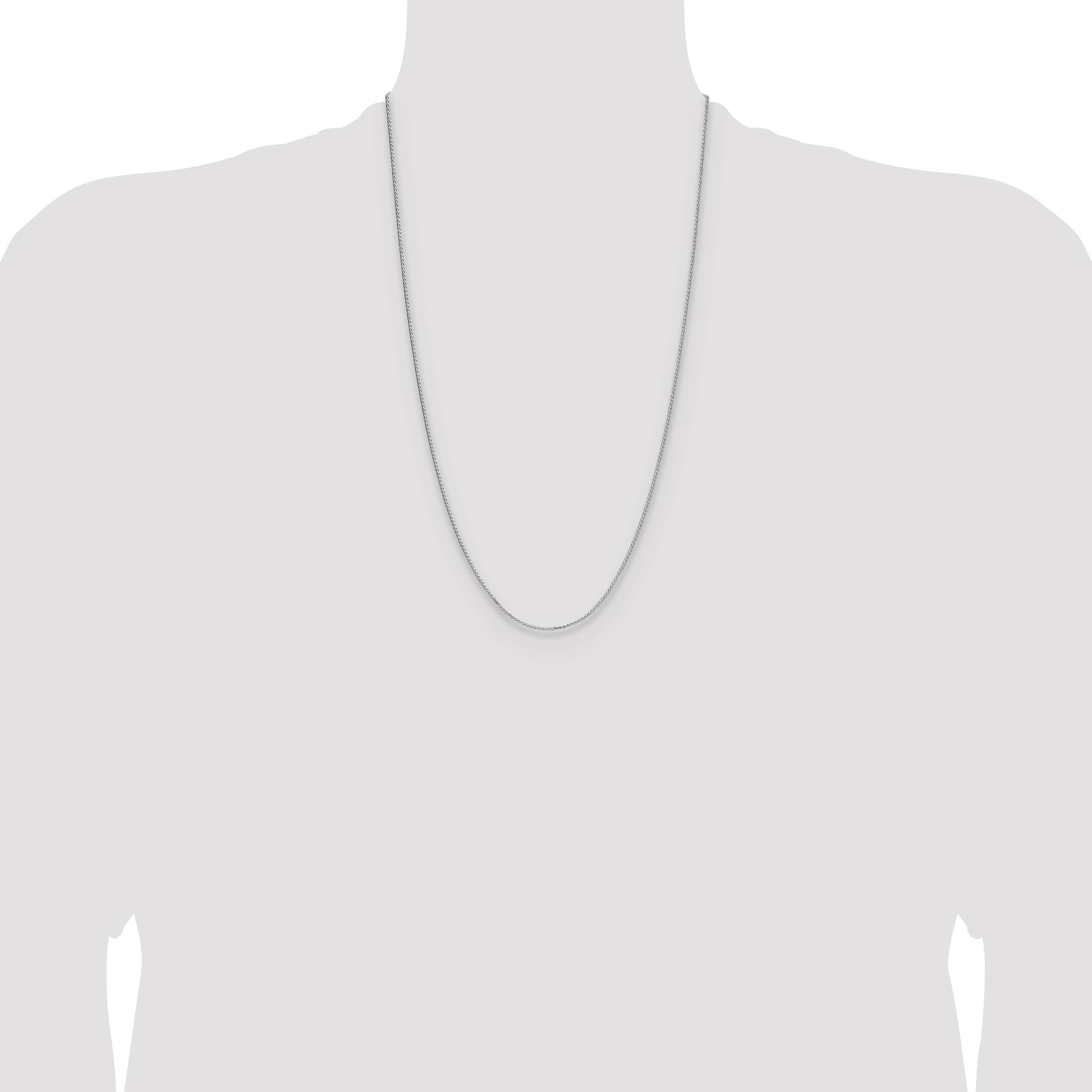 Sterling Silver 1.3mm 8 Sided D/C Double Spiga Chain