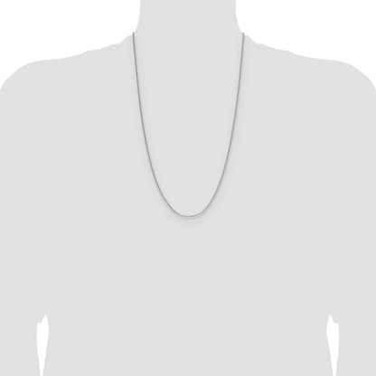Sterling Silver 1.3mm 8 Sided D/C Double Spiga Chain