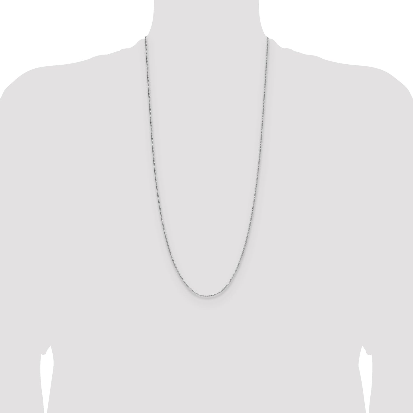 Sterling Silver 1.3mm 8 Sided D/C Double Spiga Chain