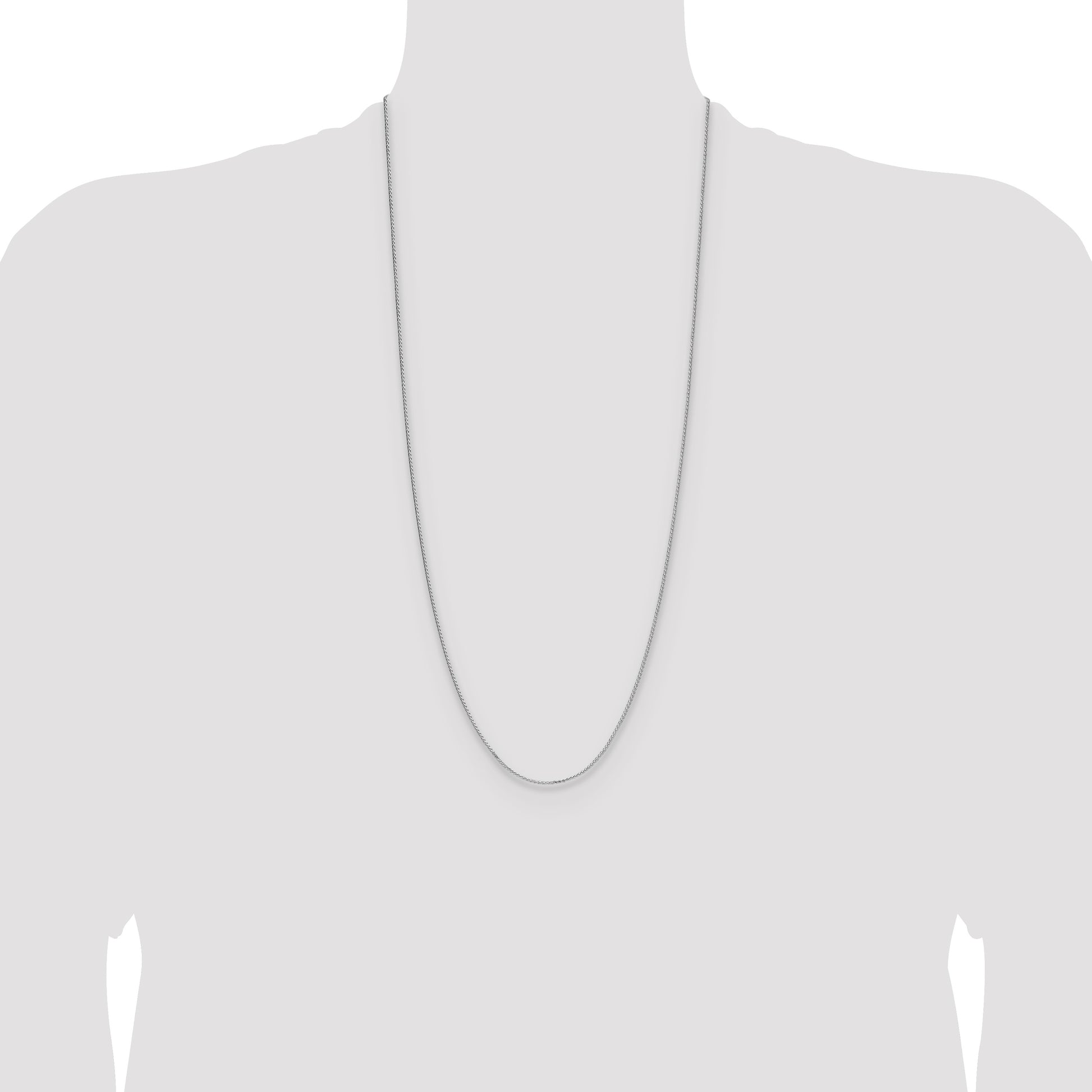 Sterling Silver 1.3mm 8 Sided D/C Double Spiga Chain