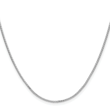 Sterling Silver Rhodium-plated 1.3mm 8 Sided D/C Double Spiga Chain