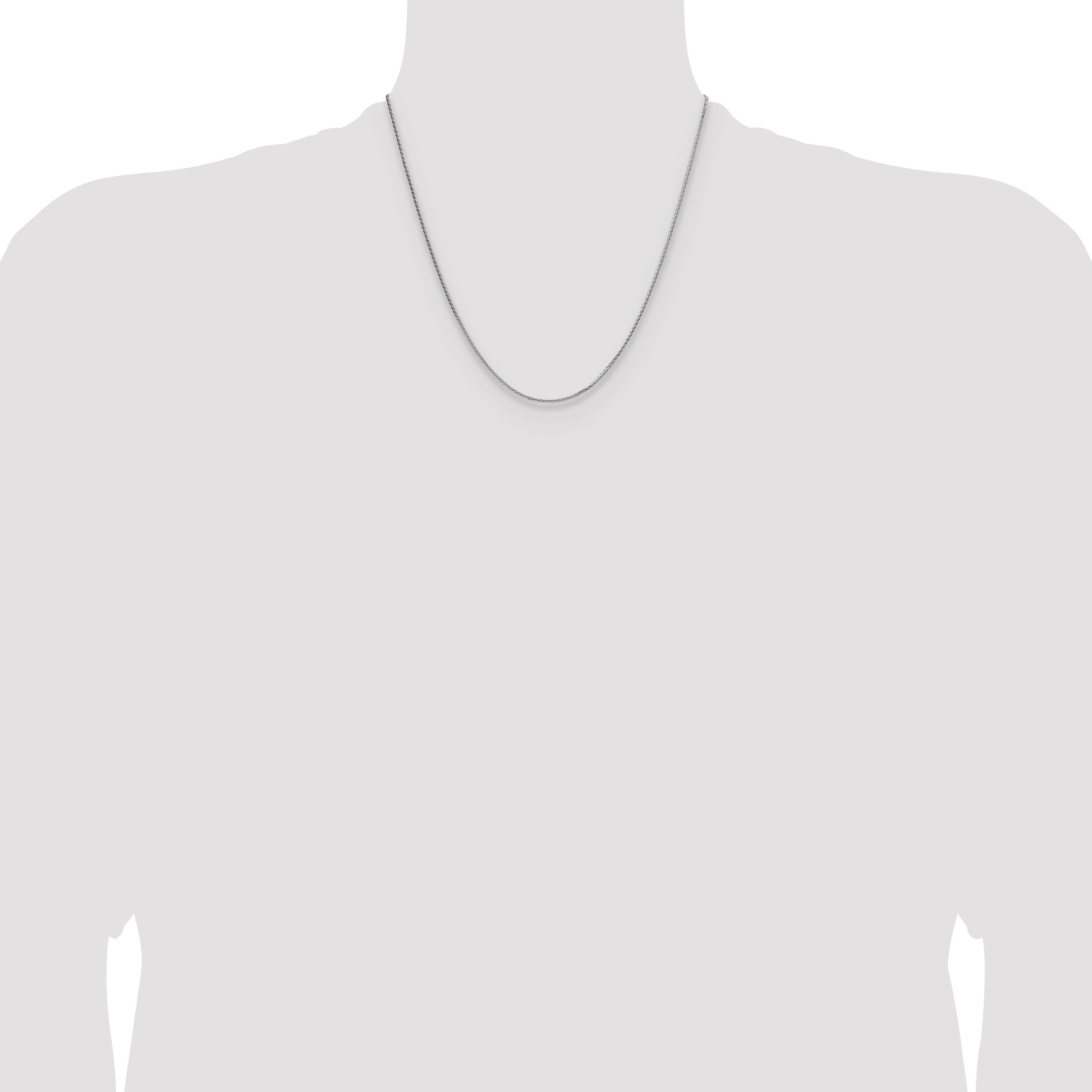 Sterling Silver 1.45mm 8 Sided D/C Double Spiga Chain